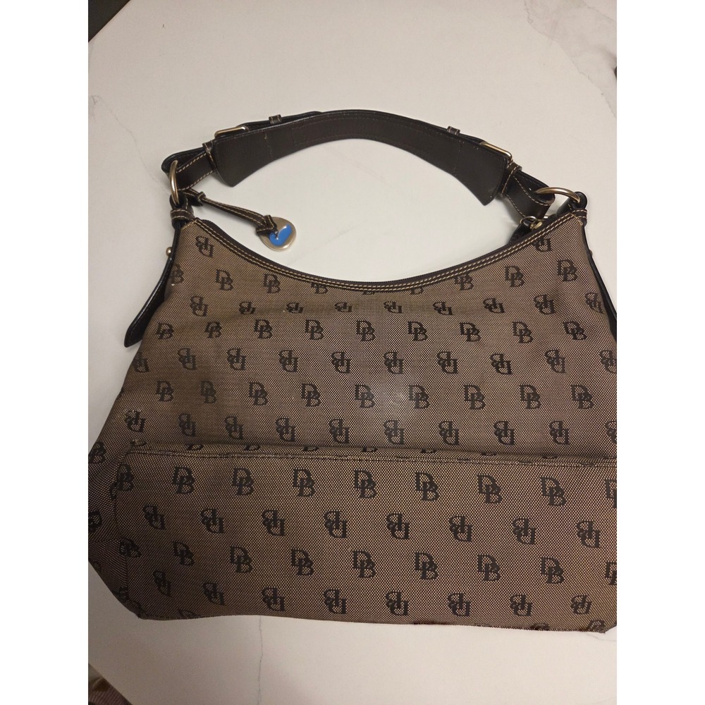 Dooney & Bourke Signature Monogram Shoulder Bag - Double Pocket (COA Included) - Picture 2 of 11